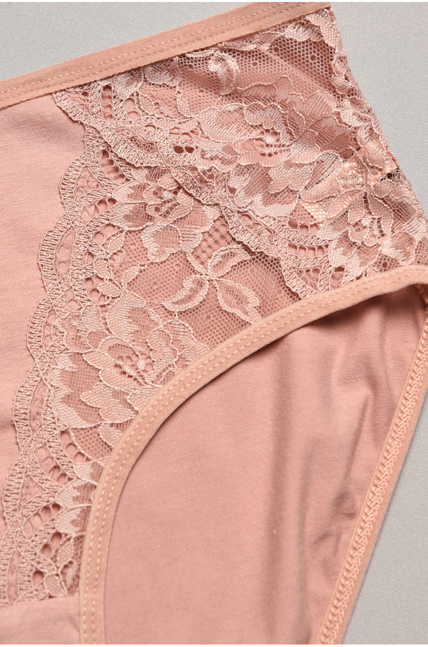 Трусы женские полубатальные пудрового цвета 79160 207921
