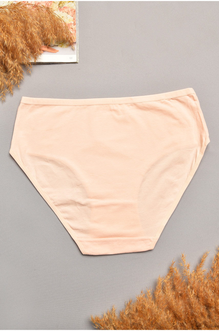 Трусы женские полубатальные персикового цвета 018 207925
