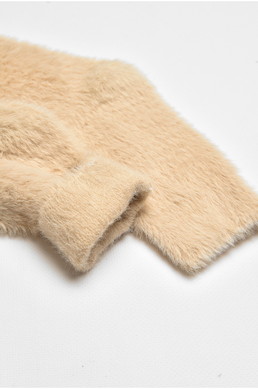 Шкарпетки жіночі норка бежевого кольору с553 207935