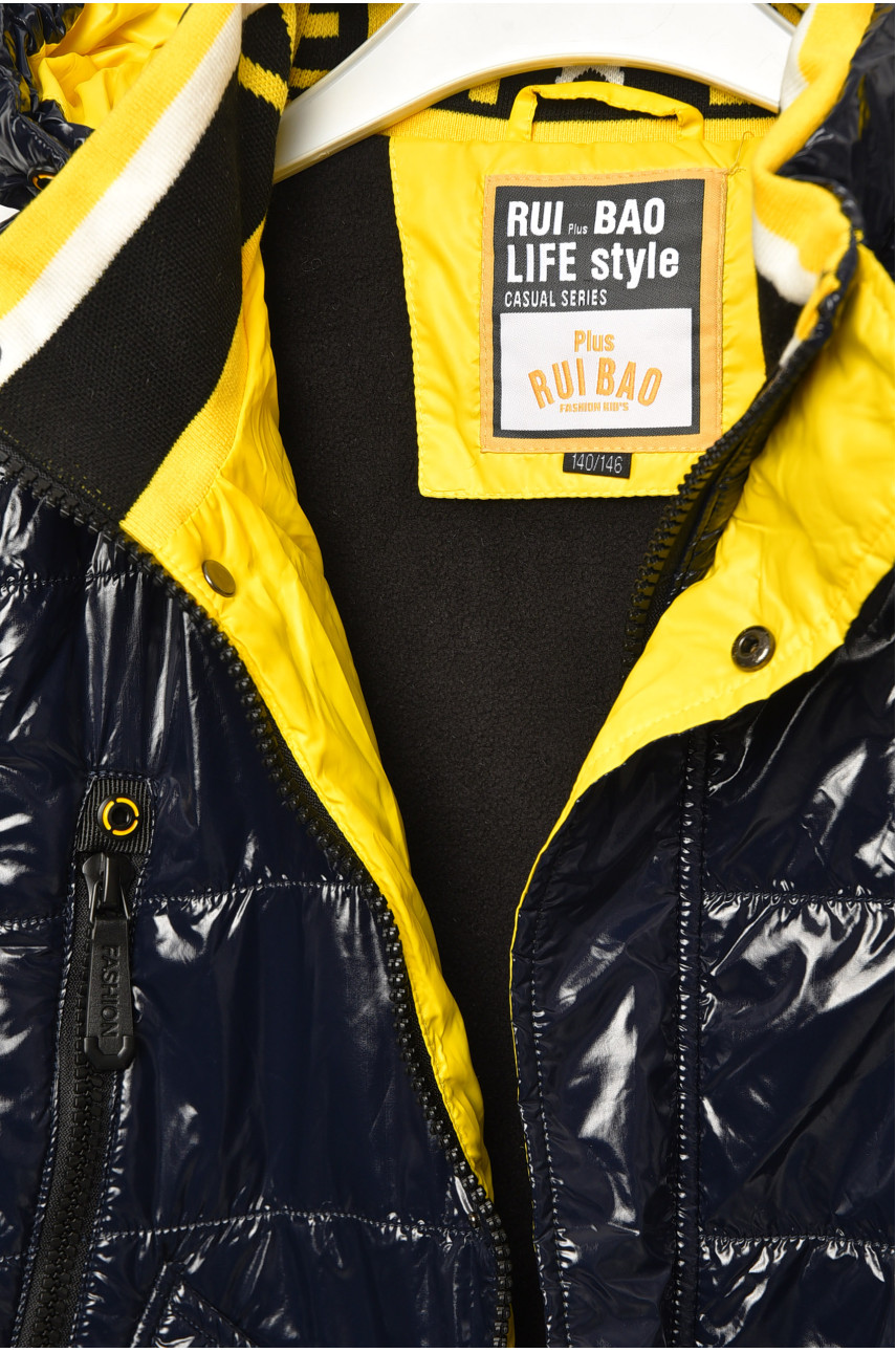 Куртка подростковая для мальчика демисезонная тёмно-синего цвета 89188 207940