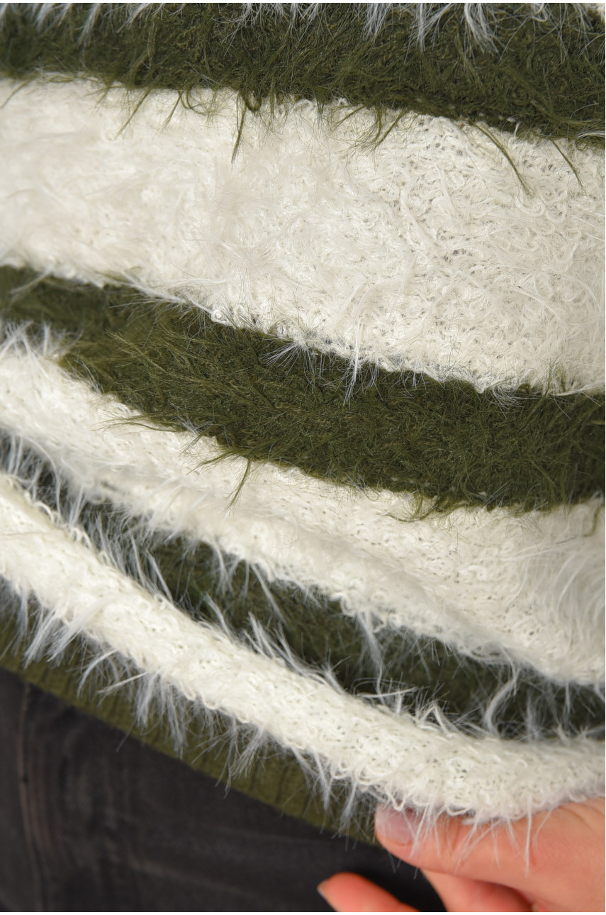 Свитер женский травка зеленого цвета а5333 207947