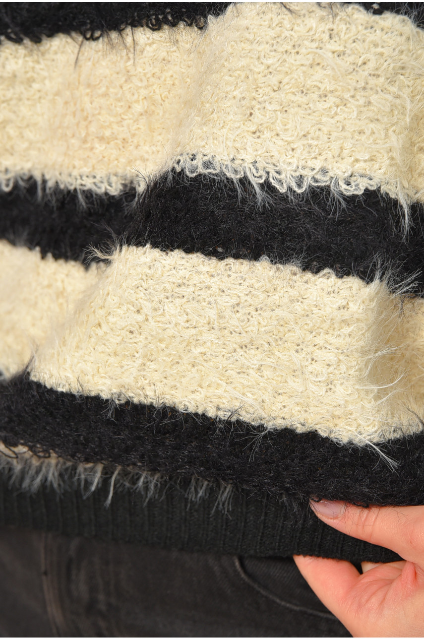 Свитер женский травка черного цвета а5333 207951