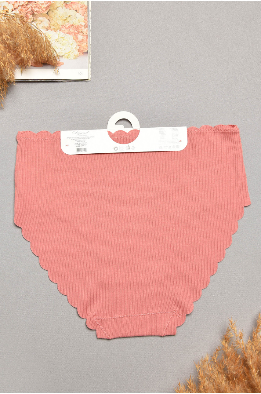 Трусы женские полубатальные темно-розового цвета 9725 207955