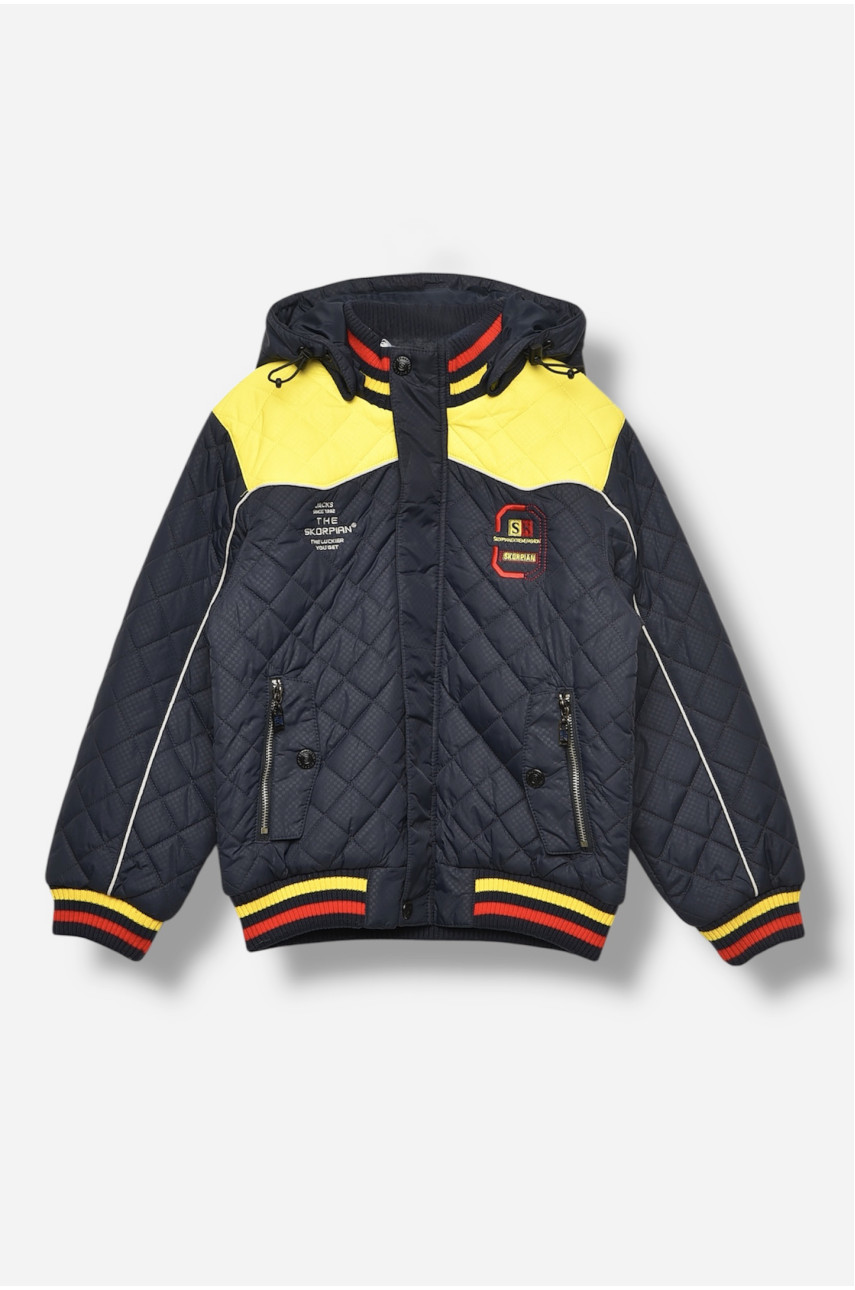 Куртка детская для мальчика демисезонная синего цвета 8111 207956