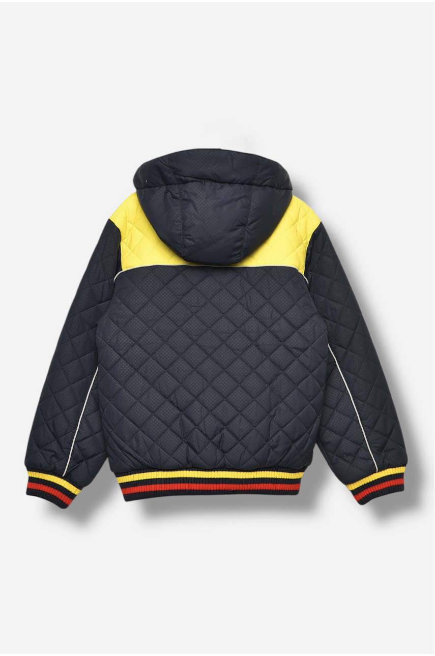 Куртка детская для мальчика демисезонная синего цвета 8111 207956