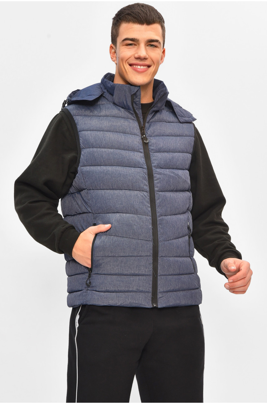 Жилетка мужская демисезонная синего цвета 2322 207961