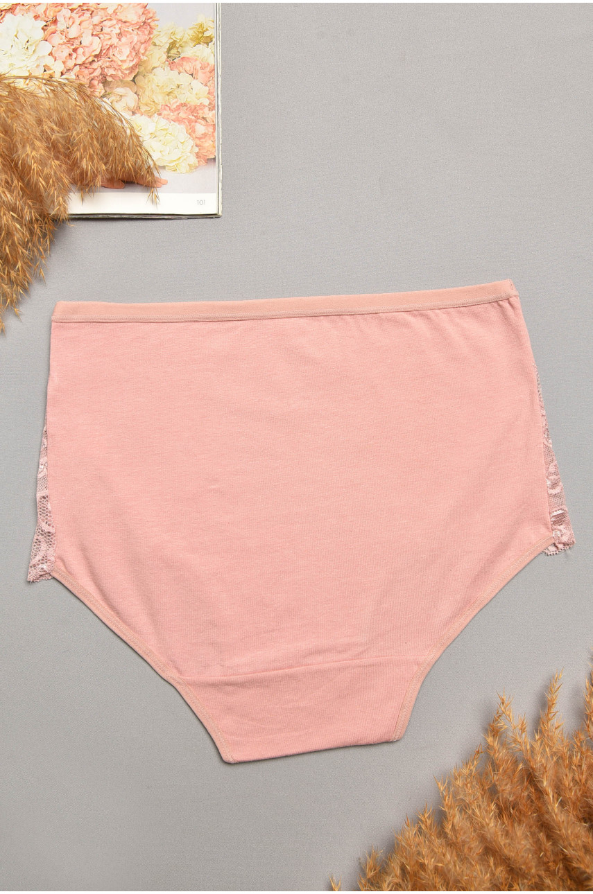 Трусы женские полубатальные розового цвета 097 207969