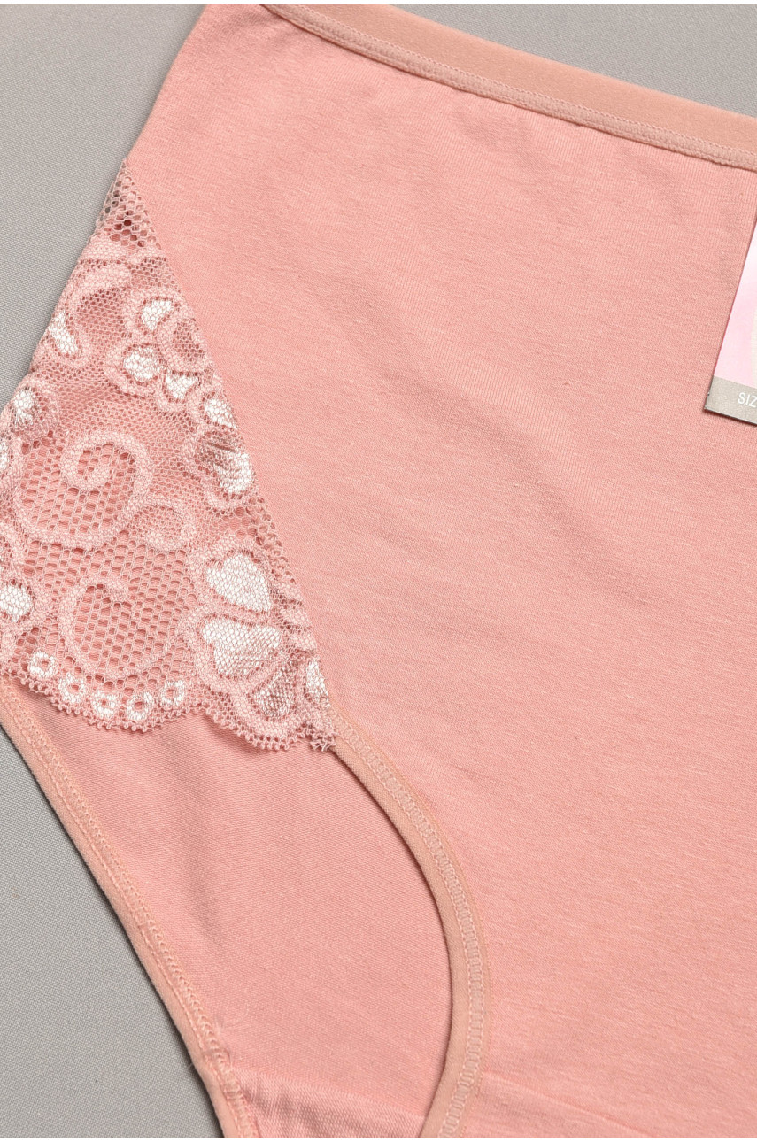Трусы женские полубатальные розового цвета 097 207969