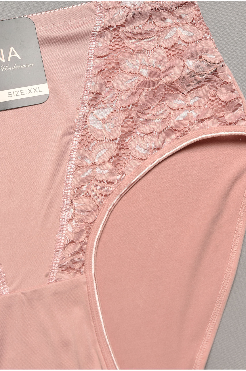 Трусы женские полубатальные розового цвета 1869 207974