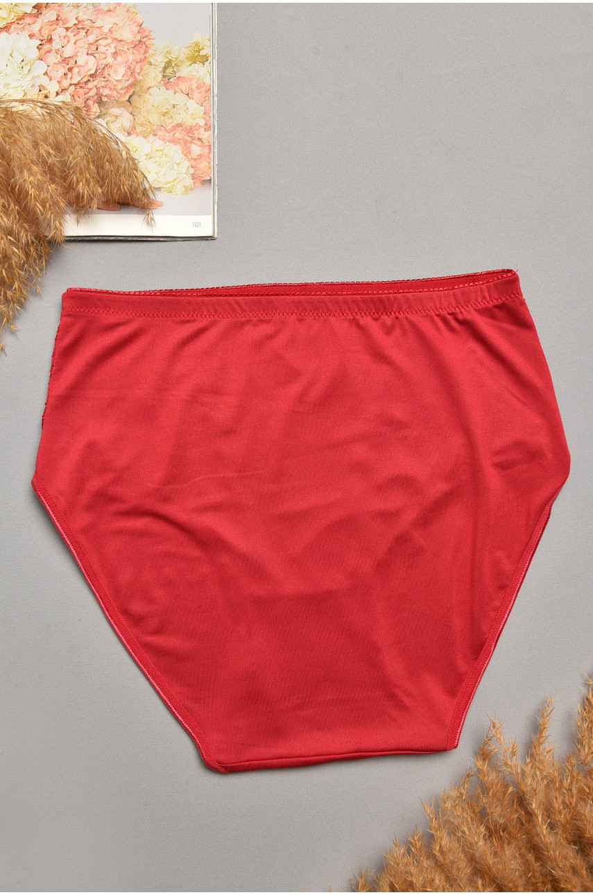 Трусы женские полубатальные бордового цвета 1869 207976
