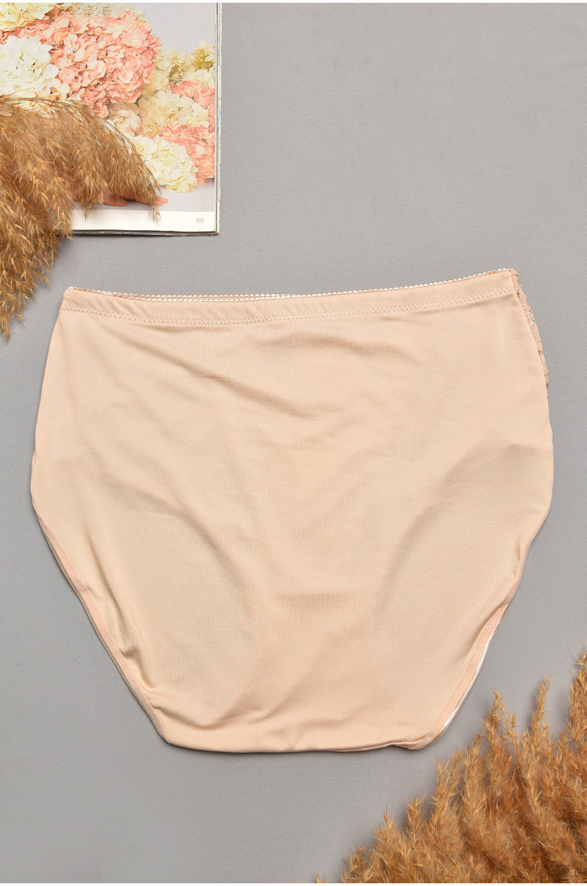 Трусы женские полубатальные бежевого цвета 1869 207977