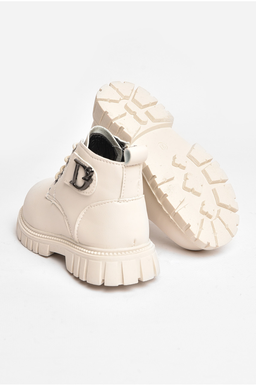 Ботинки детские для девочки еврозима молочного цвета G8020-11 207995
