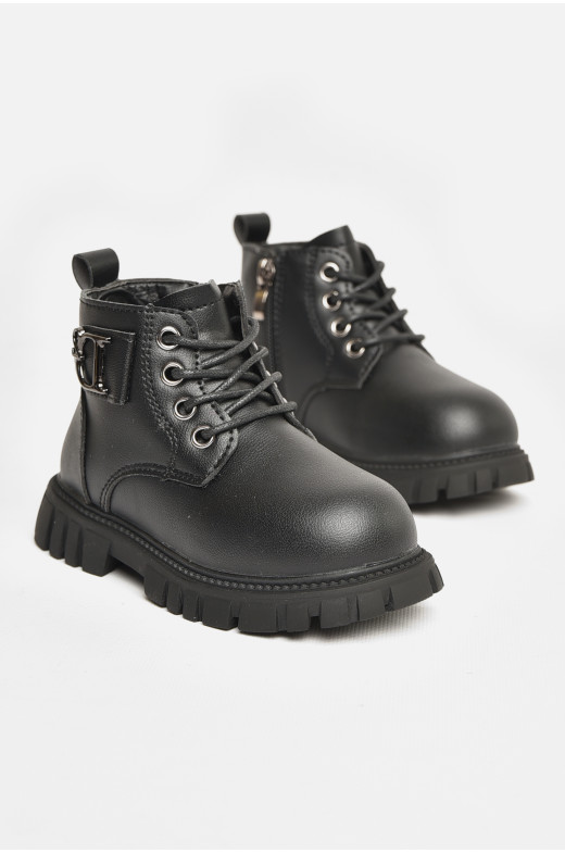 Ботинки детские для девочки еврозима черного цвета G8020-1 207996