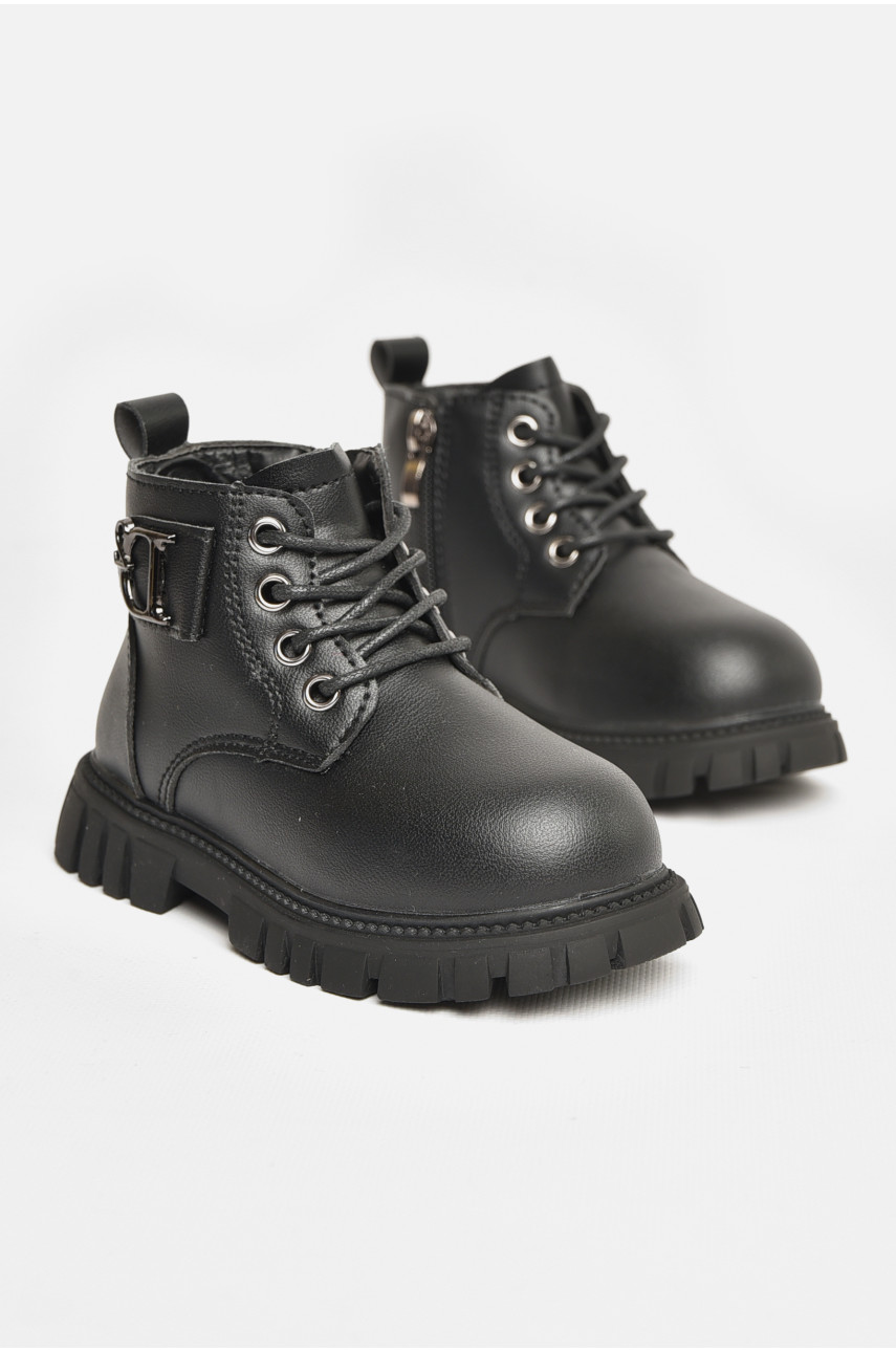 Ботинки детские для девочки еврозима черного цвета G8020-1 207996