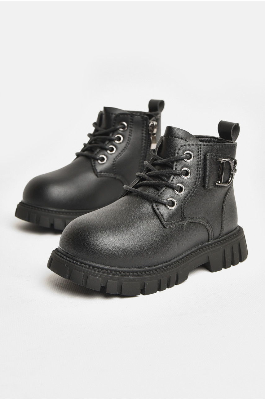 Ботинки детские для девочки еврозима черного цвета G8020-1 207996