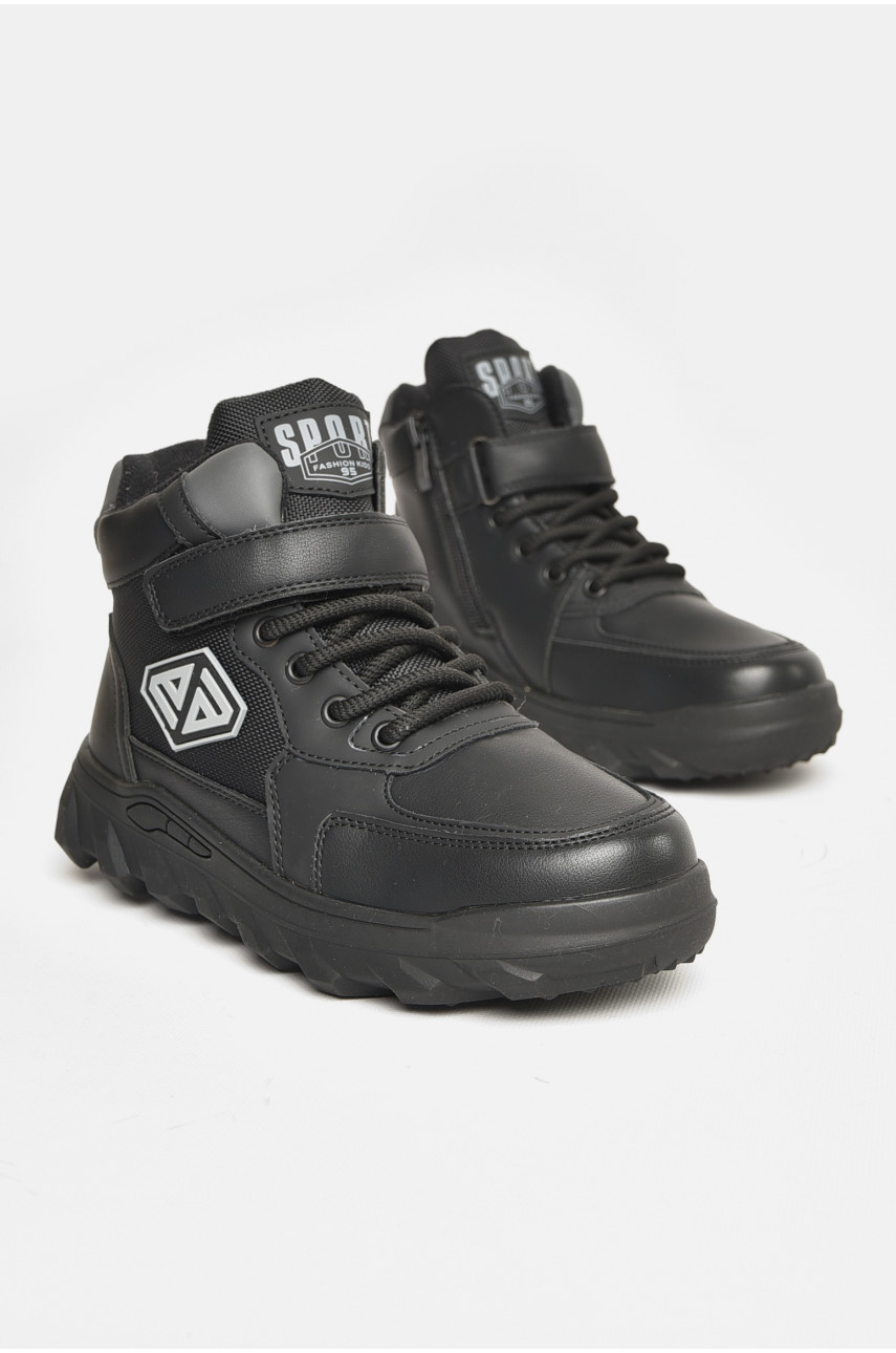 Ботинки детские зимние черного цвета В 1721 208040