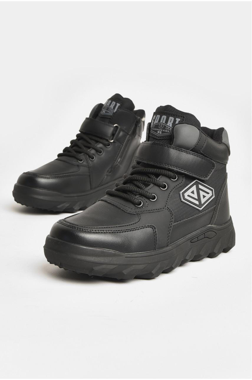 Ботинки детские зимние черного цвета В 1721 208040