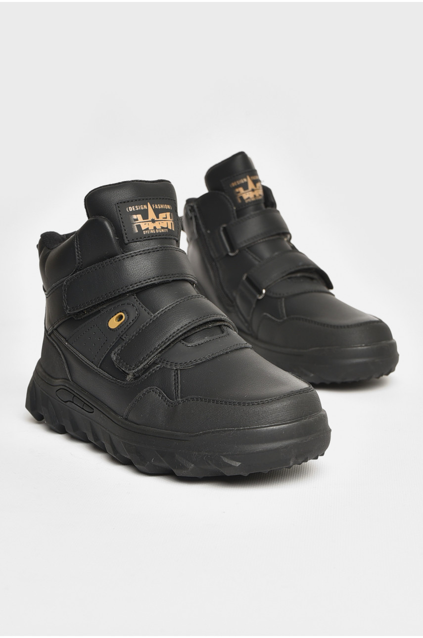 Ботинки детские зимние черного цвета В 1726-1 208043