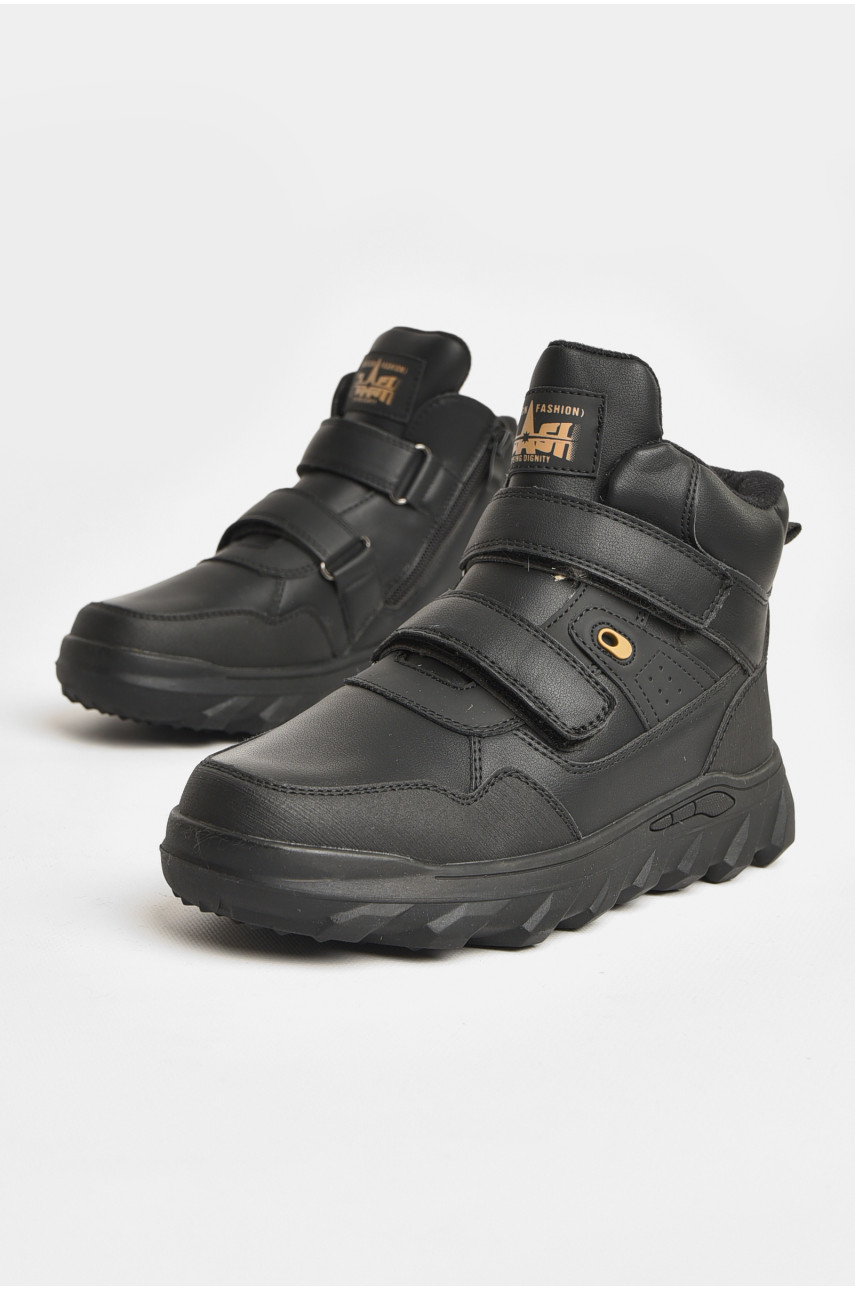 Ботинки детские зимние черного цвета В 1726-1 208043