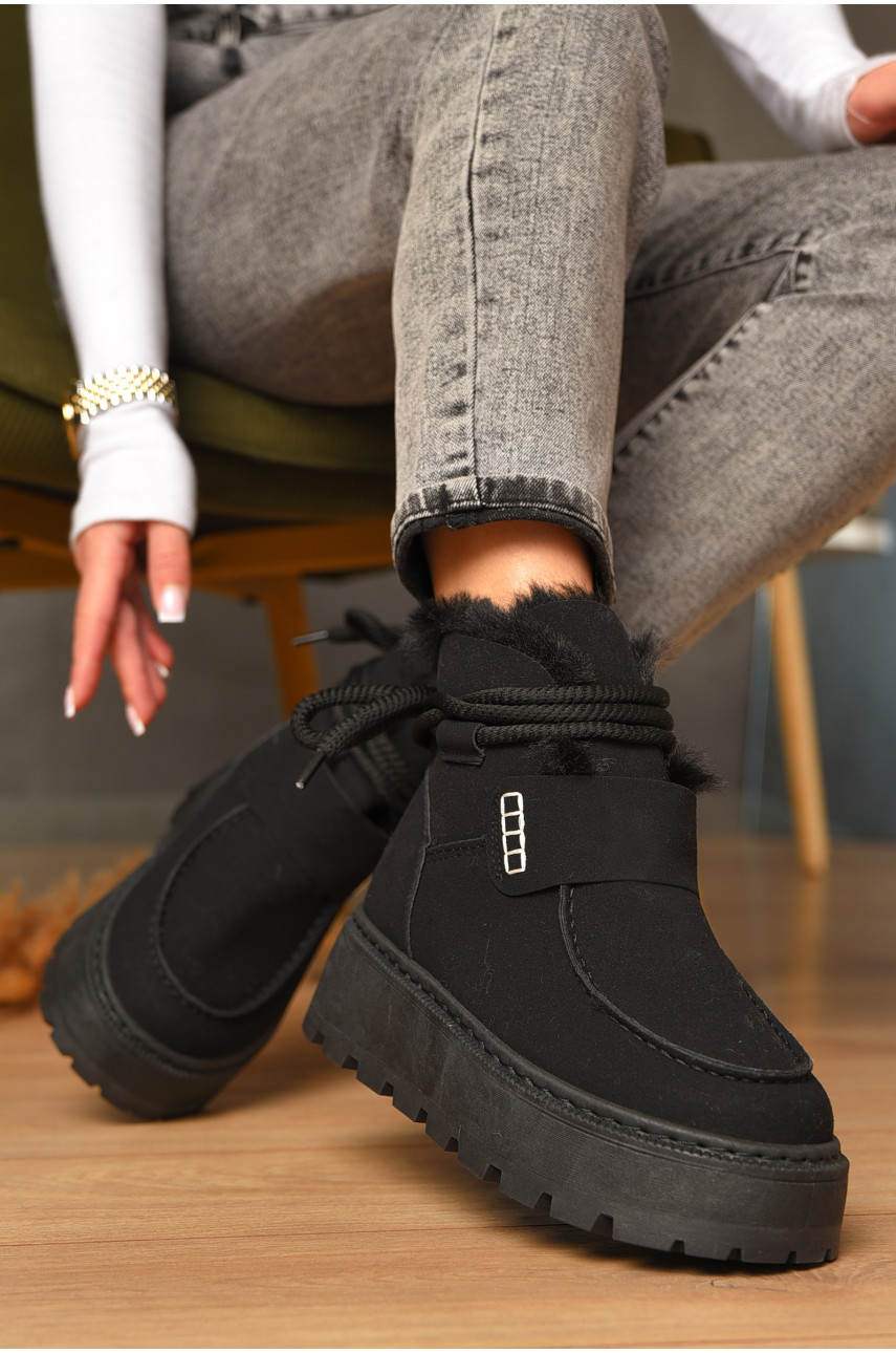 Угги женские на меху черного цвета СМ-7 208046