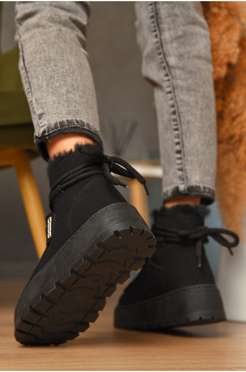 Уггі жіночі на хутрі чорного кольору СМ-7 208046