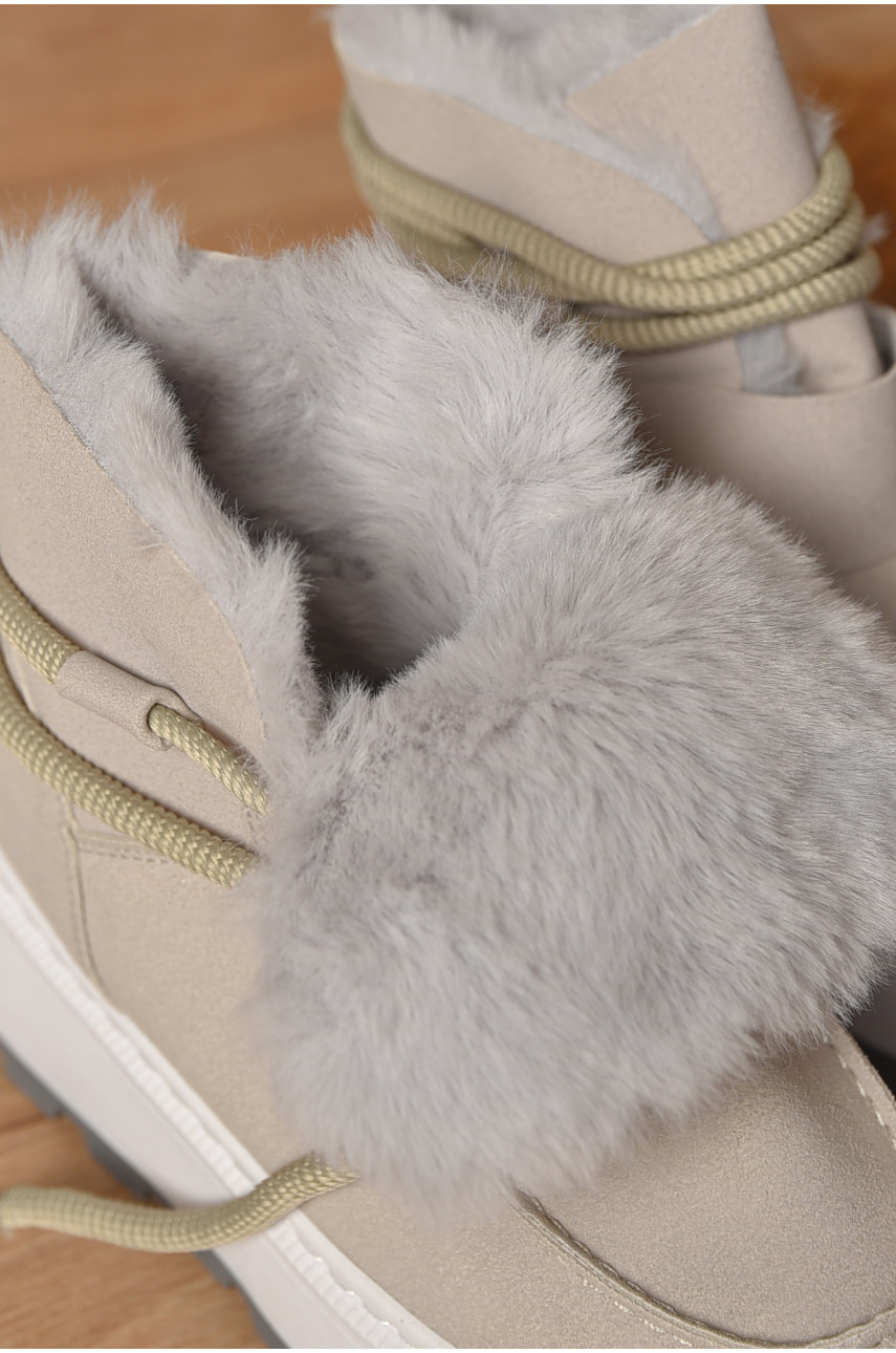 Уггі жіночі на хутрі світло-сірого кольору СМ-7 208047