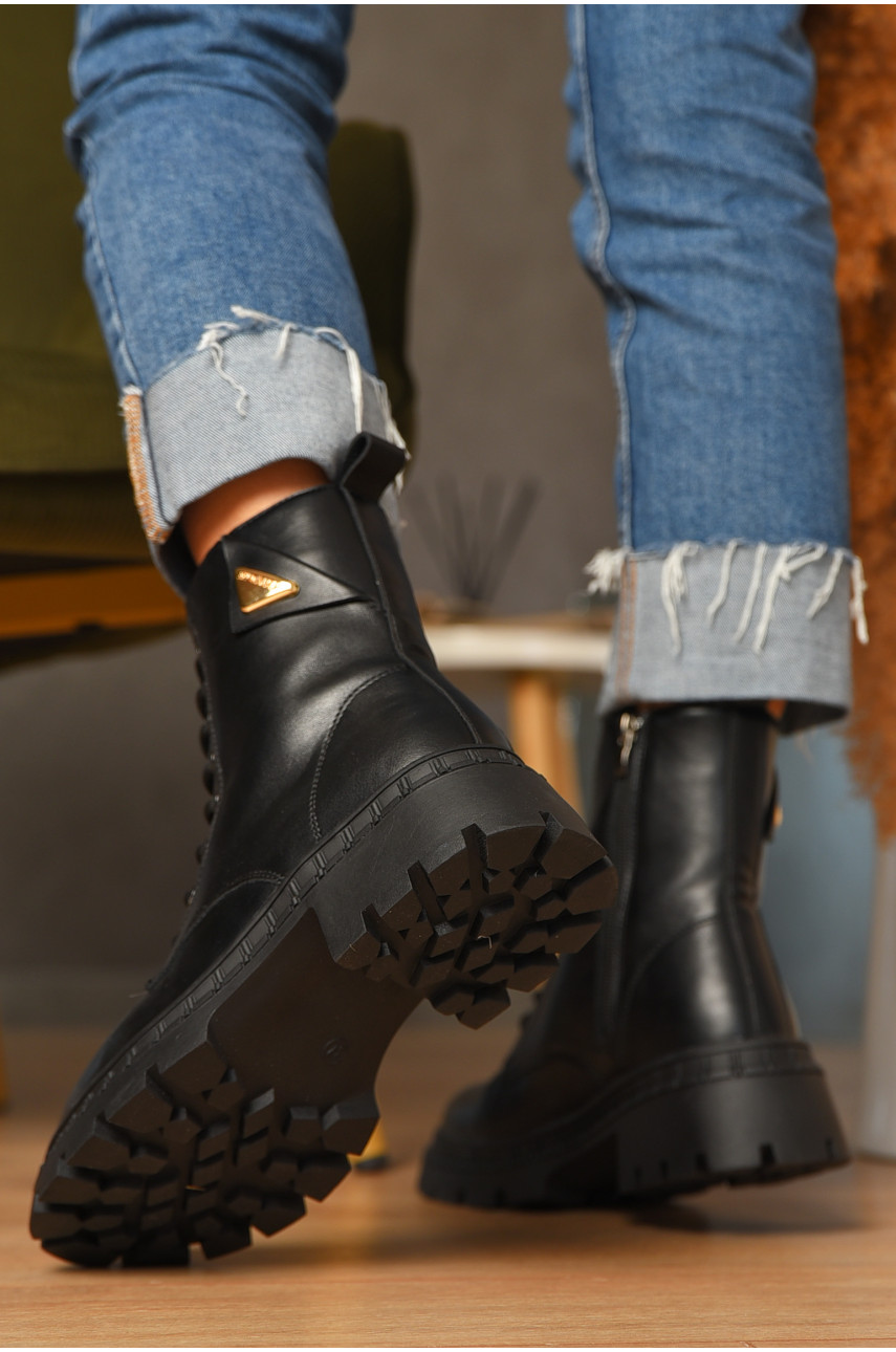 Ботинки женские зимние черного цвета Z 8-1 208052