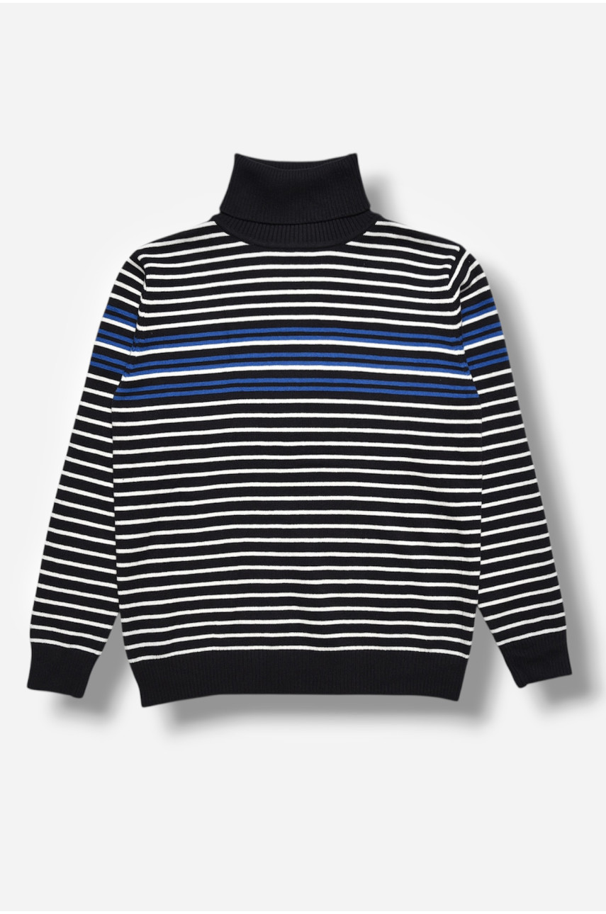 Гольф детский для мальчика черно цвета с принтом 31483а 208067