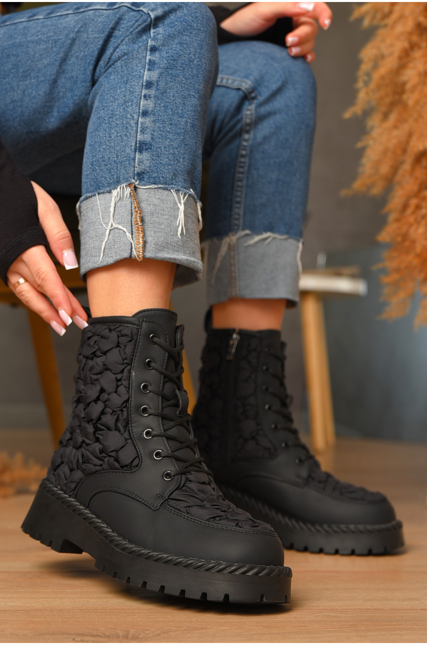 Ботинки женские зимние черного цвета Z39 -1 208072