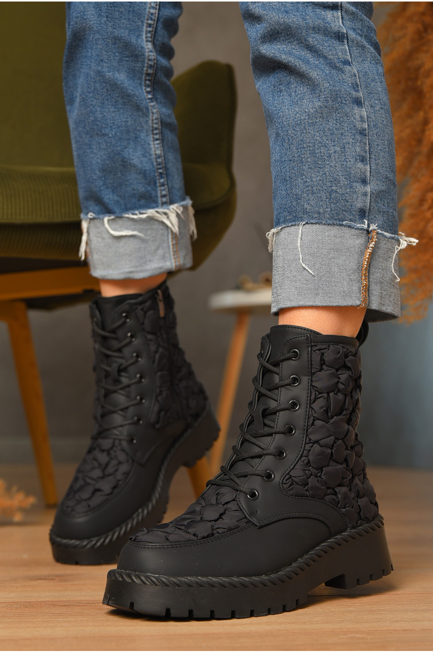 Ботинки женские зимние черного цвета Z39 -1 208072