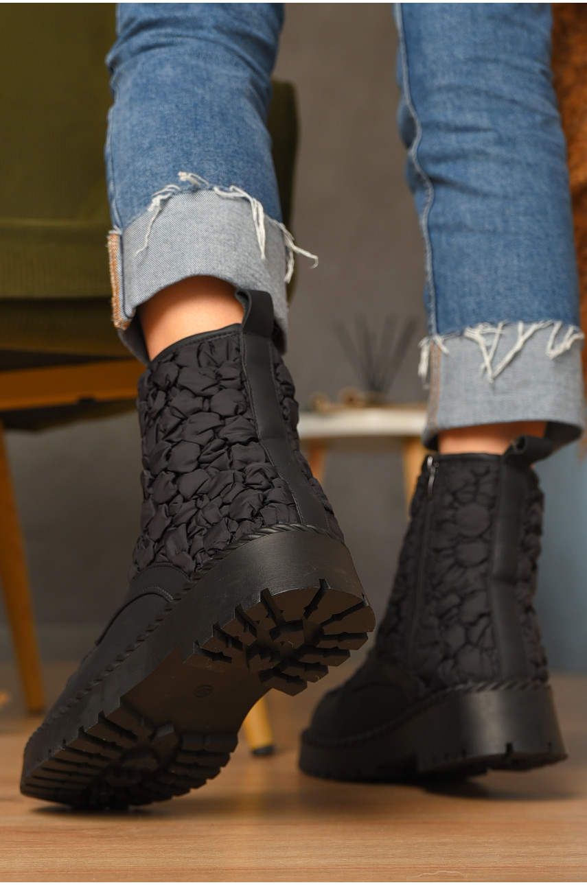 Ботинки женские зимние черного цвета Z39 -1 208072