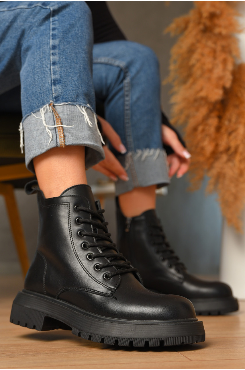 Ботинки женские зимние черного цвета С103-1 208073