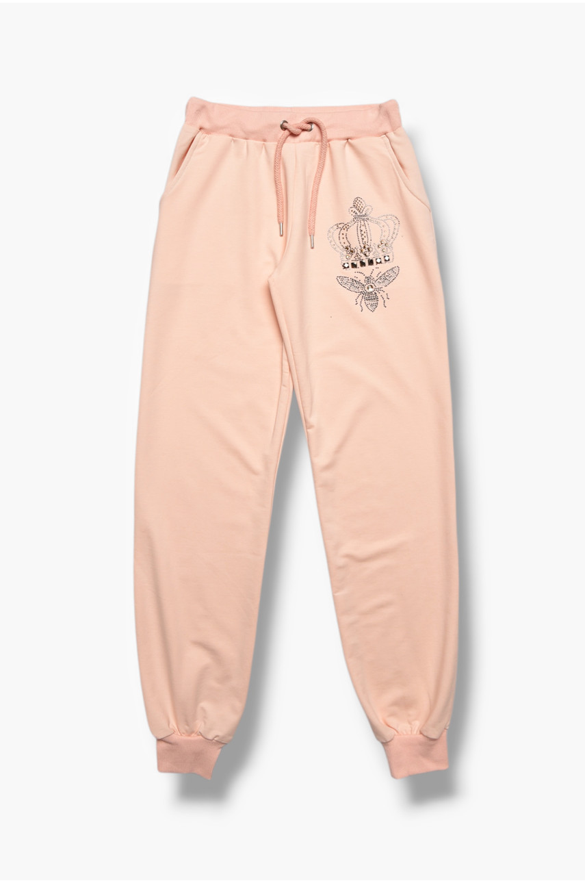 Спортивные штаны для девочки розового цвета 208080