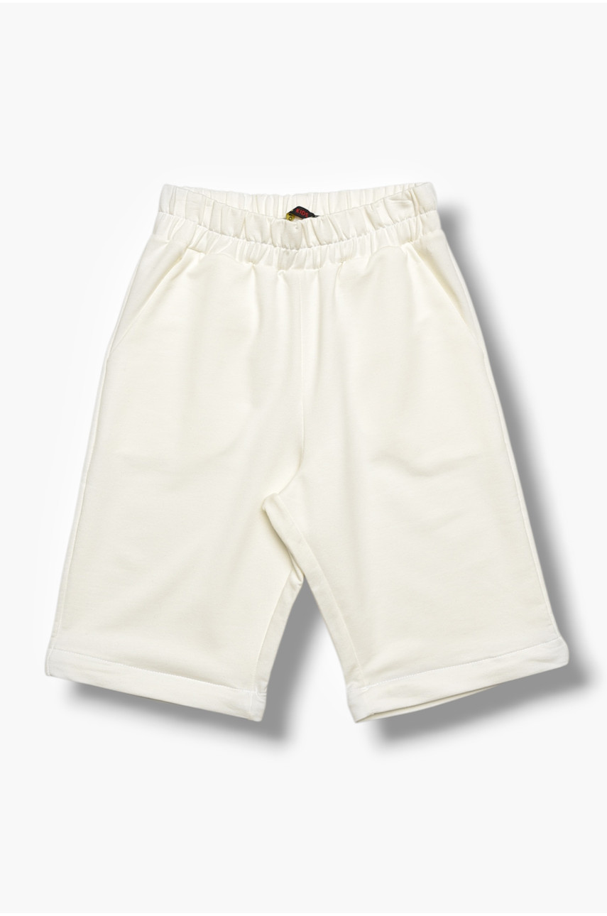 Спортивные штаны для девочки белого цвета 208081