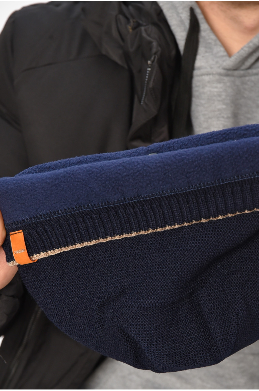 Шапка мужская на флисе бежевого цвета 3051 208085