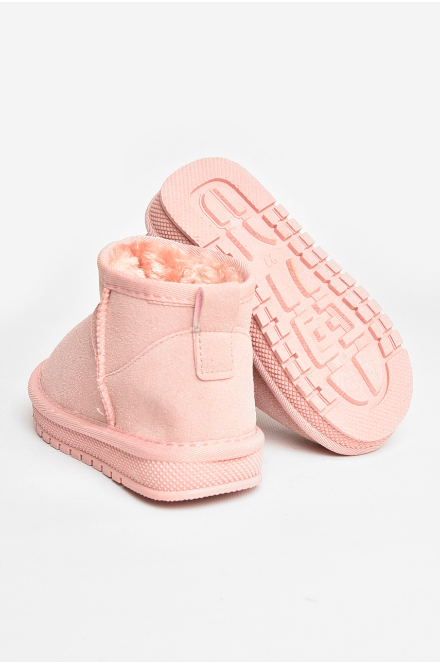 Уггі дитячі штучна замша рожевого кольору В-315 208131