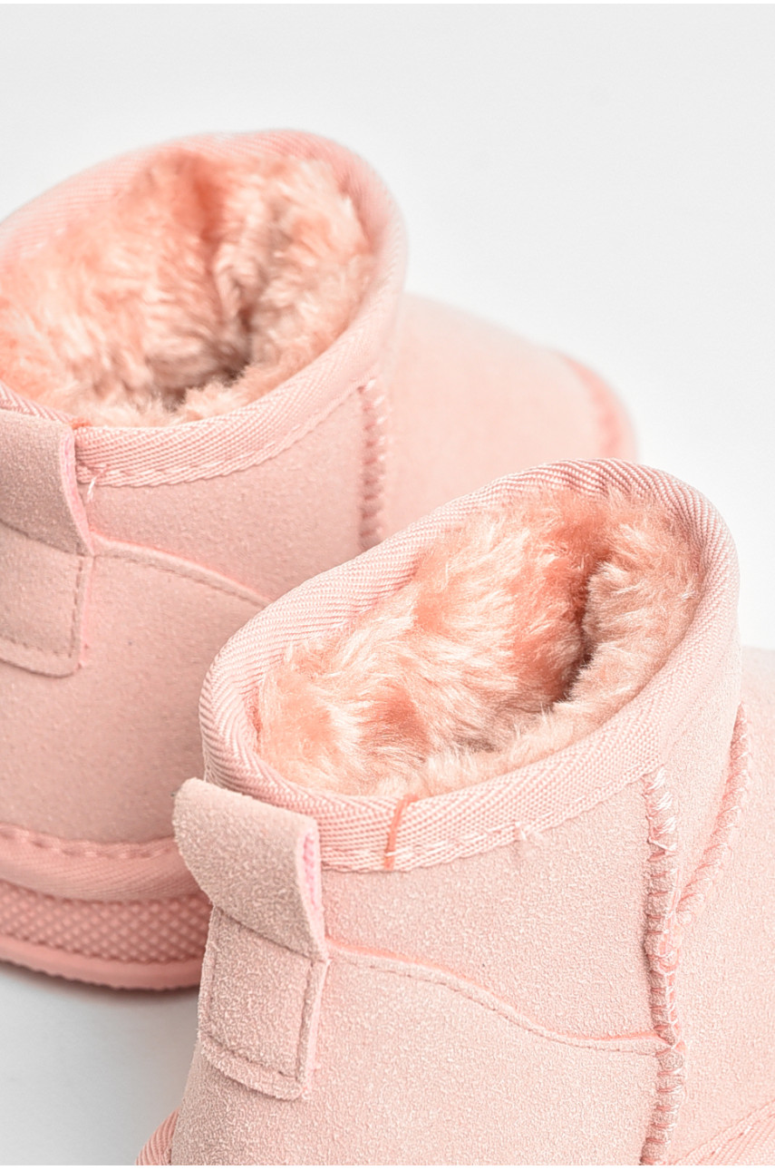 Уггі дитячі штучна замша рожевого кольору В-315 208131