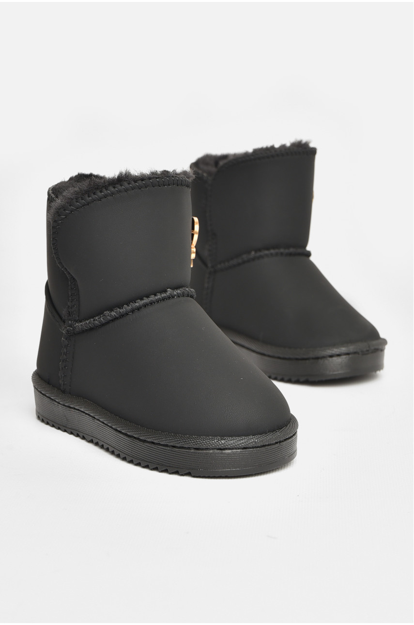 Угги детские для девочки черного цвета А-305 208142
