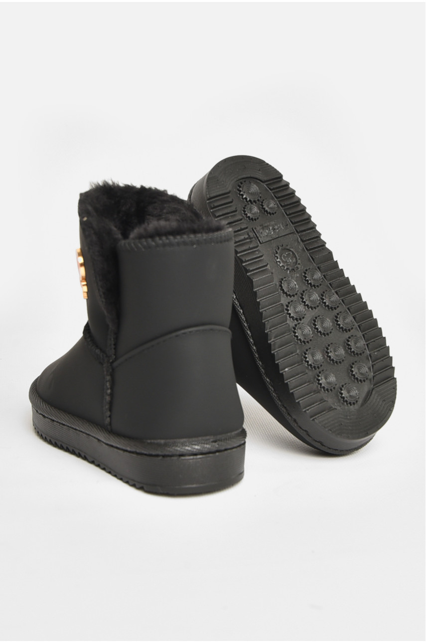 Угги детские для девочки черного цвета А-305 208142