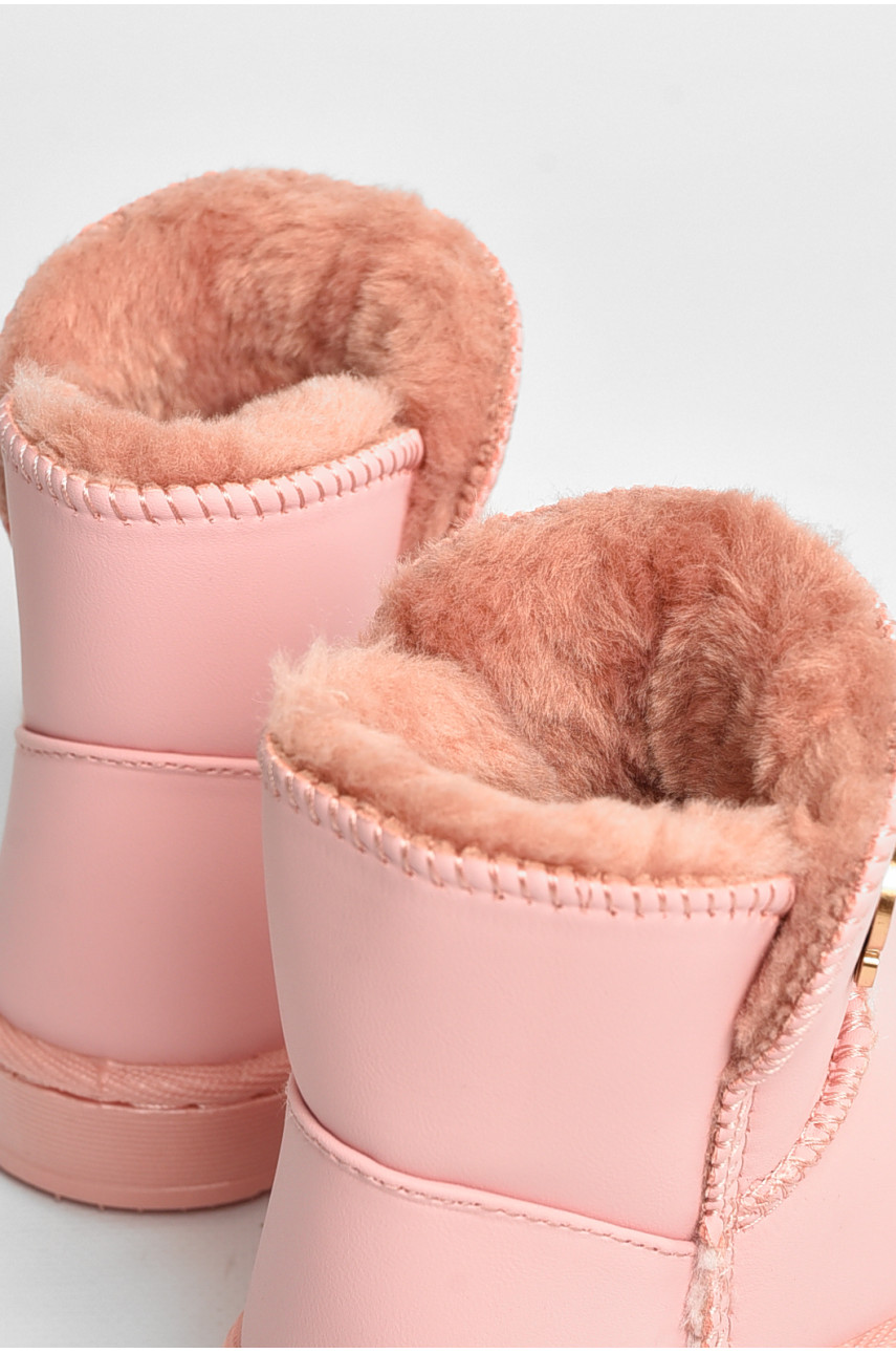 Угги детские для девочки розового цвета А-305 208143