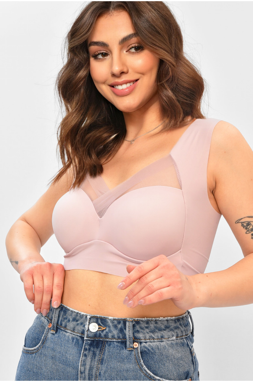 Топ женский розового цвета чашка С 006 208155