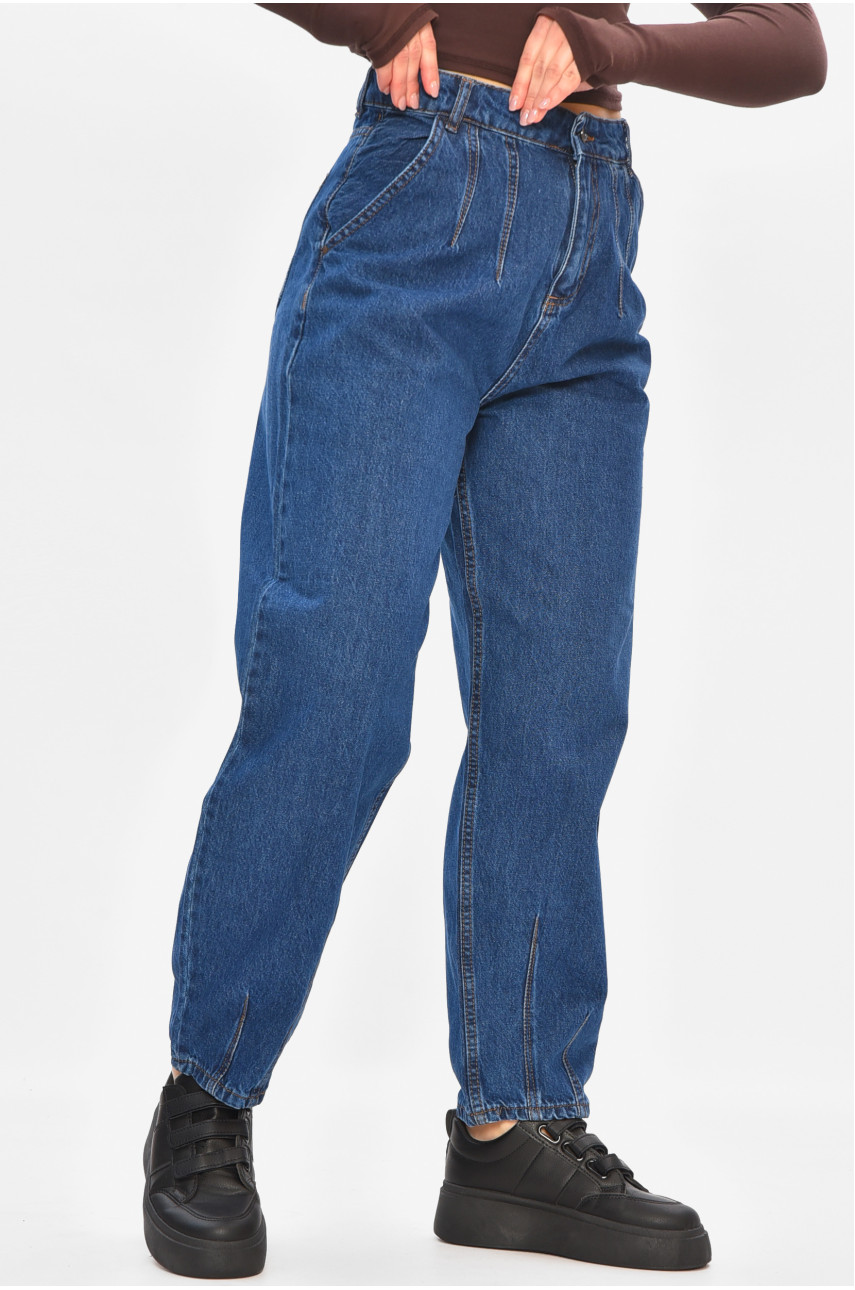 Джинсы женские однотонные синего цвета 052-5 208160