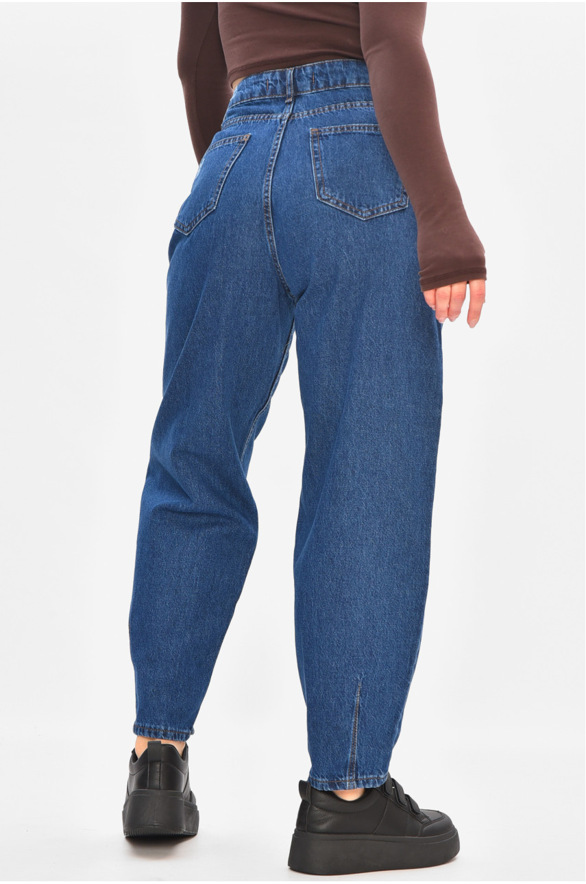 Джинсы женские однотонные синего цвета 052-5 208160