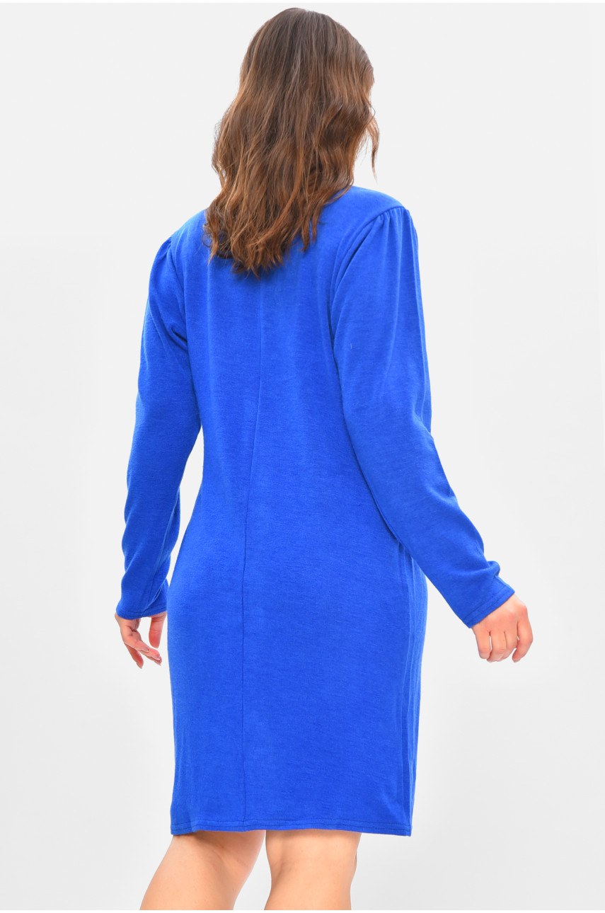 Сукня жіноча однотонна синього кольору 8082 208173