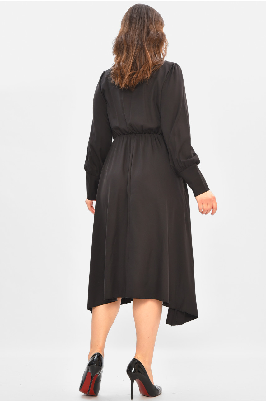 Сукня жіноча однотонна чорного кольору 8446 208174