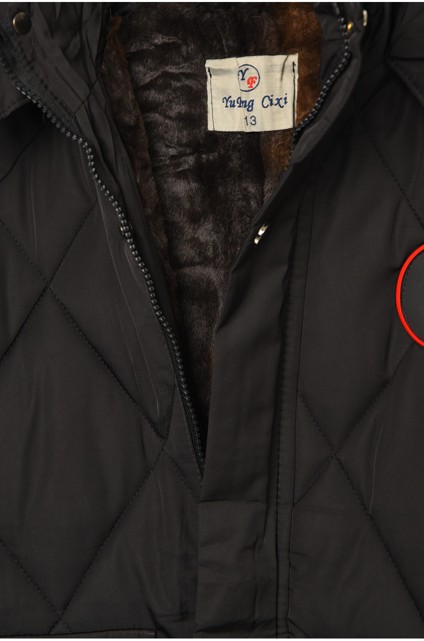 Куртка дитяча зимова чорного кольору 23-18 208198