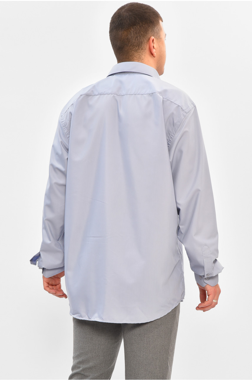 Сорочка чоловіча однотонна блакитного кольору SKY0996 208229