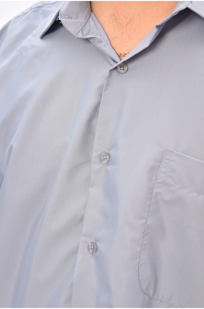 Сорочка чоловіча однотонна блакитного кольору SKY0996 208229