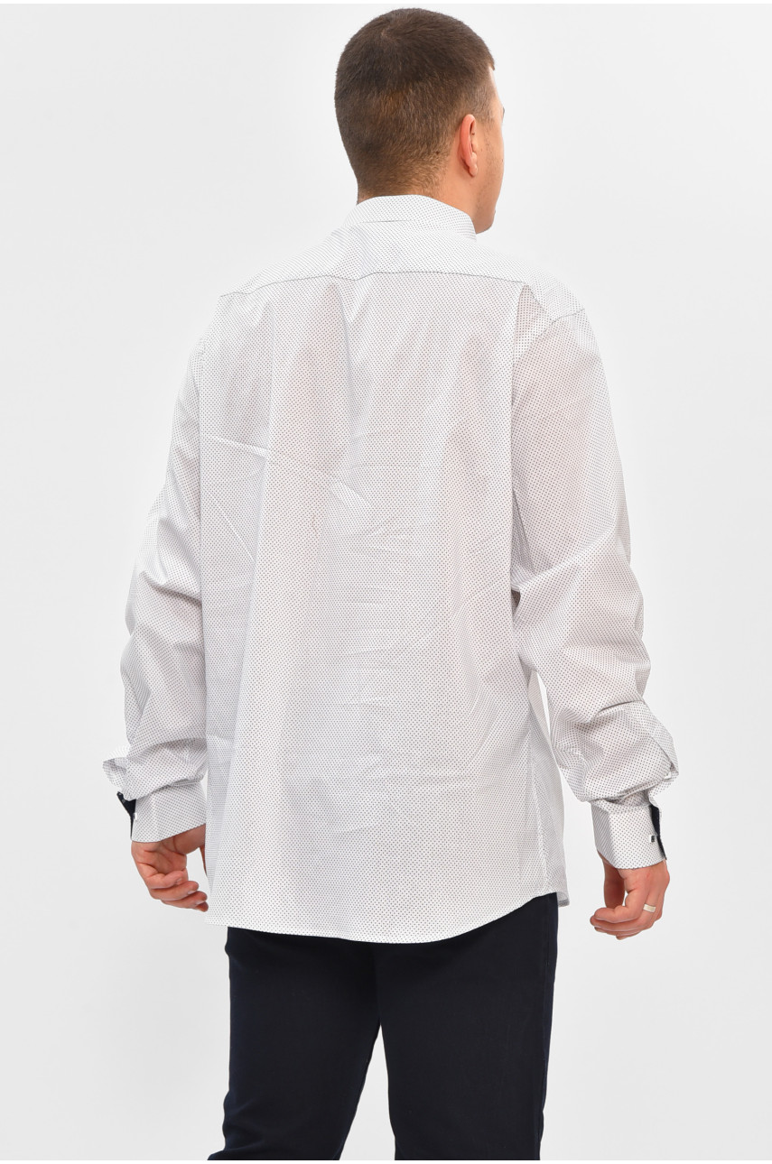 Рубашка мужская белого цвета с принтом SKY1447 208236