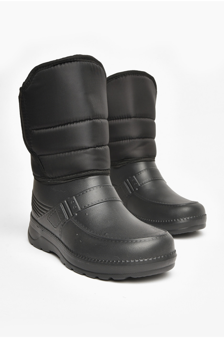 Дутики мужские пена на меху черного цвета МДЛ-03 208249